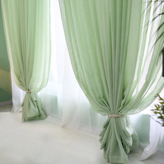 Sheer Curtain Notting Hill Luxury Sage Green Sheer Curtain