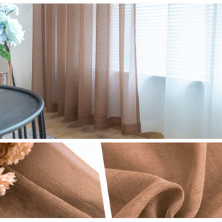 Luxe Coffee Sheer Curtain 7