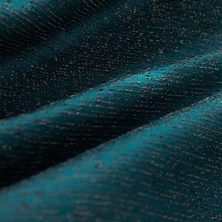 Metallic Fantasy Subtle Textured Striped Sparkling Shimmering Teal Curtain