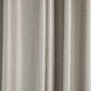 Metallic Fantasy Subtle Textured Striped Shimmering Cream Champagne Curtain 4