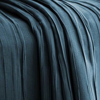 The Crush Navy Blue Crushed Striped Blackout Curtain Drapes