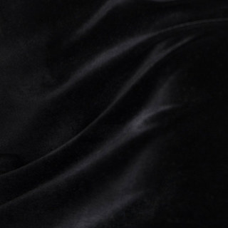 Smooth Onyx Black Velvet Curtain Drapes 4