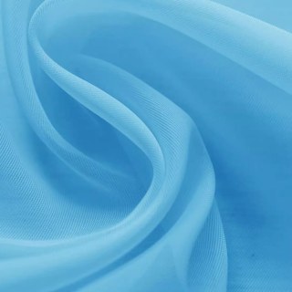 Laguna Outdoor Waterproof Aqua Blue Sheer Curtain 2