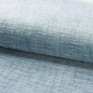 Daytime Textured Weaves Dusky Blue Sheer Voile Curtain