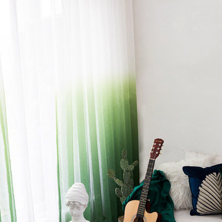 The Perfect Blend Ombre Jade Green Sheer Voile Curtain 6