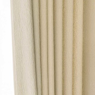 Luxury Cream Crinkle Crushed Chenille Curtain 3