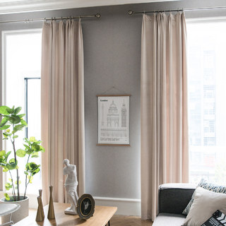 Lustrous Cream Velvet Curtains 2