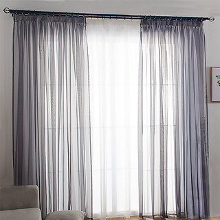 Smarties Grey Soft Sheer Curtain 1