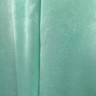 Satiny Touch Turquoise Green Voile Curtain