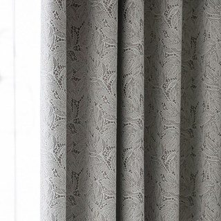 Allure Luxury Jacquard Beige and Cream Lace Curtain 3