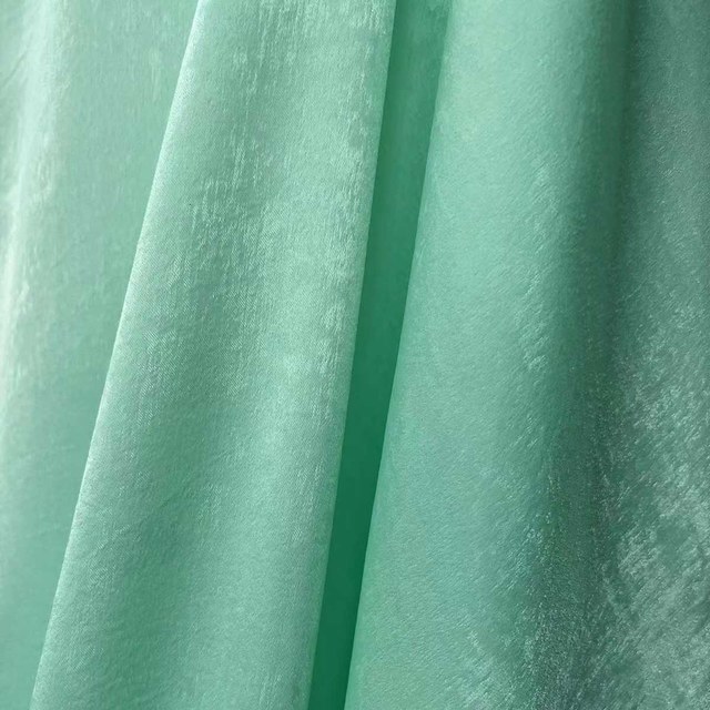 Satiny Touch Turquoise Green Voile Curtain 1